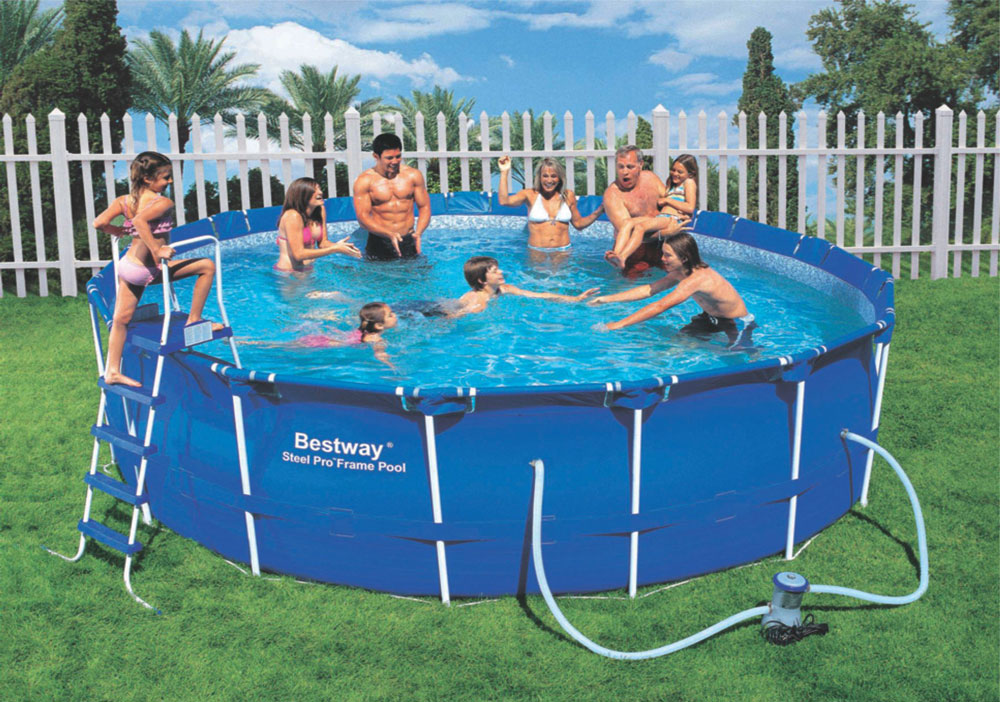 piscina steel frame bestway